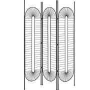 NOALE - Kamerscherm - Zwart - Metaal
