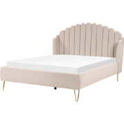 AMBILLOU - Bed - Lichtbeige - 140 x 200 cm - Polyester