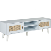 PARTON - TV-meubel - Gebroken wit - MDF