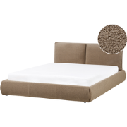 VINAY - Waterbed - Taupe - 160 x 200 cm - Bouclé