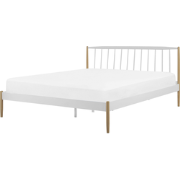 MAURS  - Tweepersoonsbed - Wit - 160 x 200 cm - Metaal
