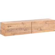 GLADSTONE - Wandgemonteerd TV-meubel - Bruin - 140 cm - Vezelplaat