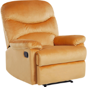 ESLOV  - TV-fauteuil - Mosterdgeel - Fluweel