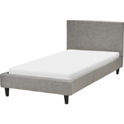 FITOU  - Eenpersoonsbed - Lichtgrijs - 90 x 200 cm - Polyester