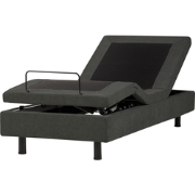 DUKE II - Eenpersoonsbed - Donkergrijs - 80 x 200 cm - Polyester