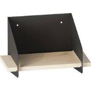 Wandplank met massief grenen plank en metaal L30 cm - WREN