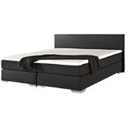 PRESIDENT  - Boxspringbed - Zwart - 180 x 200 cm - Polyester
