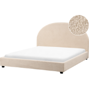 VAUCLUSE - Waterbed - Beige - 160 x 200 cm - Bouclé