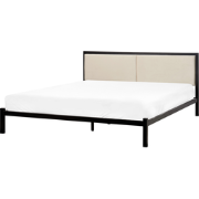 CLAMART - Tweepersoonsbed - Lichtbeige - 160 x 200 cm - Metaal