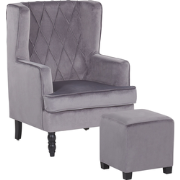 SANDSET - Fauteuil - Grijs - Fluweel