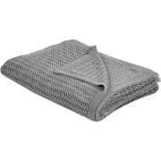 ILEN - Bedsprei - Grijs - 150 x 200 cm - Katoen