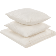 RUDKHAN - Plaid - Lichtbeige - 160 x 220 cm - Polyester