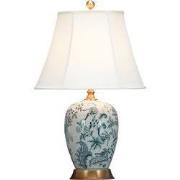 Fine Asianliving Chinese Tafellamp Off-White Botanische Kunst