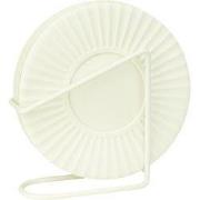 Krumble Glasonderzetter - Set van 5 + houder - Siliconen - Wit