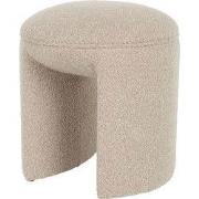 Housecraft Living Noxx Kruk/ Poef Teddy stof Beige