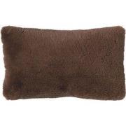 Dutch Decor ZAYA - Kussenhoes 30x50 cm - bontlook - effen kleur - Choc...