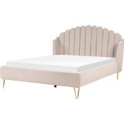AMBILLOU - Bed - Lichtbeige - 180 x 200 cm - Polyester