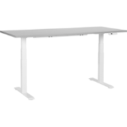 DESTINES - Elektrisch Verstelbaar bureau - Lichtgrijs - 180 cm - MDF