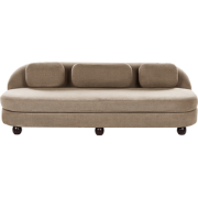 FANSEN - Driezitsbank - Lichtbruin - Polyester