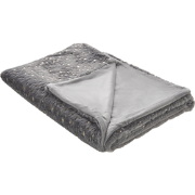 ALAZEYA - Plaid - Grijs - 130 x 180 cm - Polyester