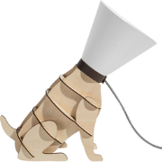 ISNA - Kinderlamp - Lichte houtkleur - Multiplex