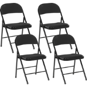 SPARKS - Eetkamerstoel set - Zwart - Mesh