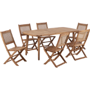 PARAGGI - Tuinset 6-zits - Bruin - Acaciahout