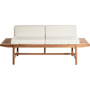 GIAVENO - Tuinbankje - Gebroken wit - 210 cm - Acaciahout