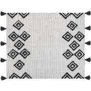 SAATLI - Plaid - Wit/Zwart - Polyester