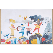 BIBBIENA - Wanddecoratie - Meerkleurig - Polyester