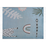 LIMGHA - Plaid - Blauw - 130 x 170 cm - Polyester