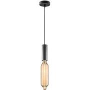 Home sweet home hanglamp Saga zwart Tube - amber