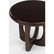 Housecraft Living Jani Bijzettafel Rond 40 cm Mangohout Bruin donker