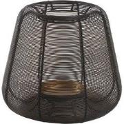 PTMD Jaden Windlicht - 25 x 25 x 21 cm  - Ijzer - Zwart