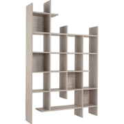 Rek 18 planken H188 cm - Manco - Beige