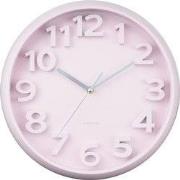 Wandklok Elevated Classic Numbers - Zachtroze - 5x33.5x33.5cm