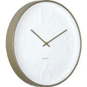 Wandklok Ayuno - Legergroen - Ø40cm