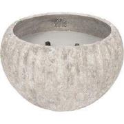 PTMD Kaars Yasmeene - 29x29x18 cm - Cement - Creme