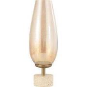 PTMD Windlicht Sajeth - 17x17x57 cm - Glas - Messing