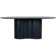 Eettafel Ovaal 200cm - Zwart - Hout - Eettafel Ava