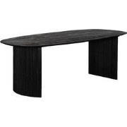 Eettafel Deens Ovaal 240cm - Zwart Mangohout - Feline