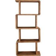 Wandkast Lichtbruin Mangohout - Open - 80x40x180cm - Floris