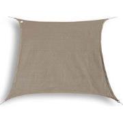 hanSe® Schaduwdoek Vierkant Waterdoorlatend 5x5 m Zonnedoek Taupe