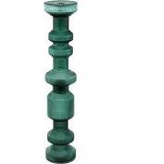 PTMD Kandelaar Galinda - 13x13x64 cm - Glas - Groen