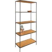 Wandkast Bruin - 5 Planken - Kast Vita