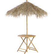 MOLISE  - Tuintafel - Lichtbruin - 85 x 85 cm - Bamboehout