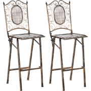 BORMIO - Tuinbarkruk set van 2 - Zwart - IJzer