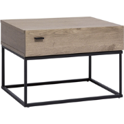 CAIRO - Nachtkastje - Donkere houtkleur - Vezelplaat