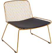 SNORUM - Eetkamerstoel set van 2 - Goud - Metaal