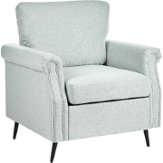 VIETAS - Fauteuil - Lichtgrijs - Polyester